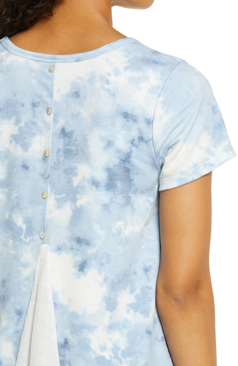 Bobeau Mixed Media Top, Alternate, color, 