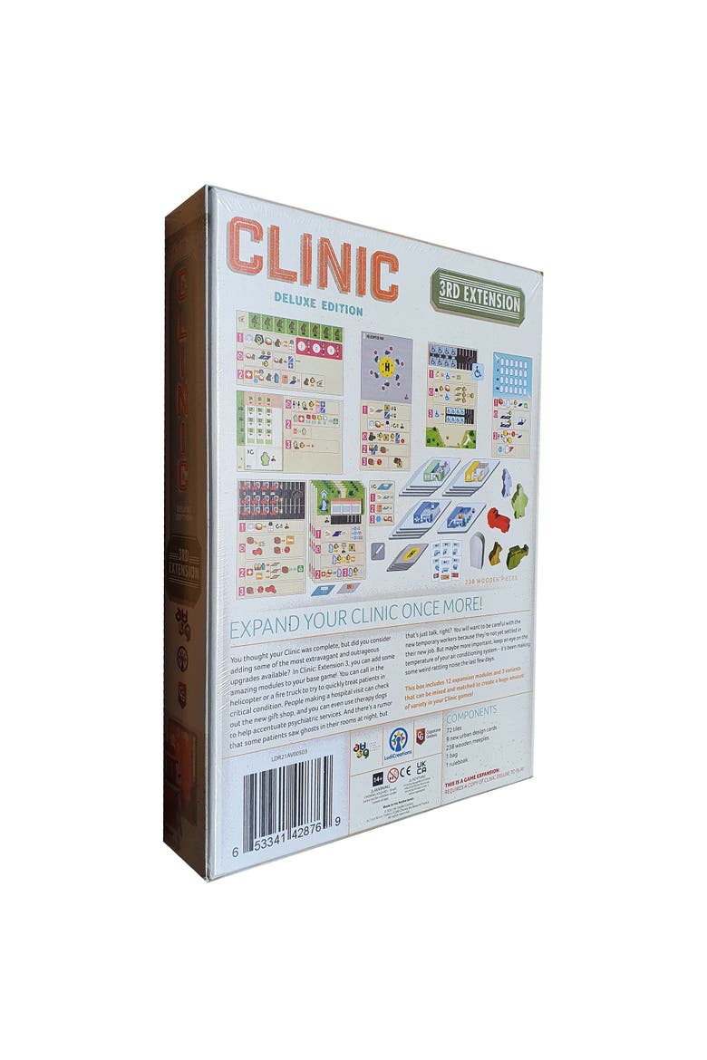 Clinic Deluxe Extension 3 Strategy Board Game, Alternate, color, Multicolored