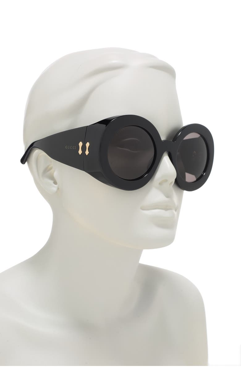 Gucci 61mm Round Sunglasses, Main, color,