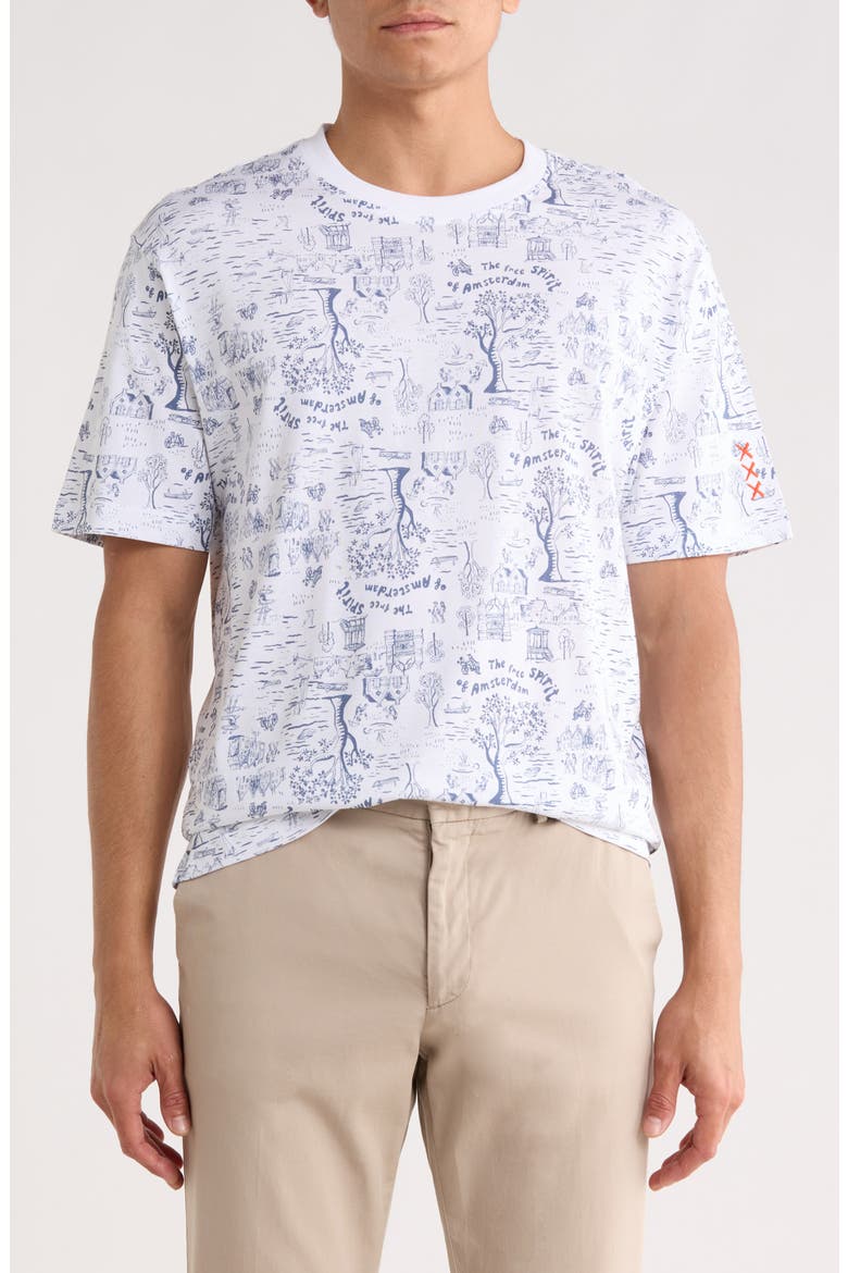 Landscape Graphic T-Shirt, Main, color, BRIGHT WHITE