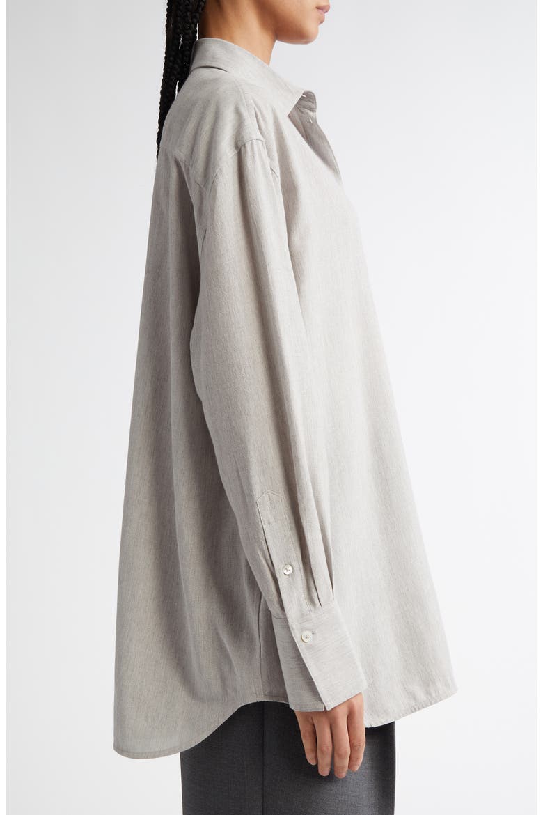 Relaxed Fit Button-Up Shirt, Alternate, color, PALE GREY MELANGE