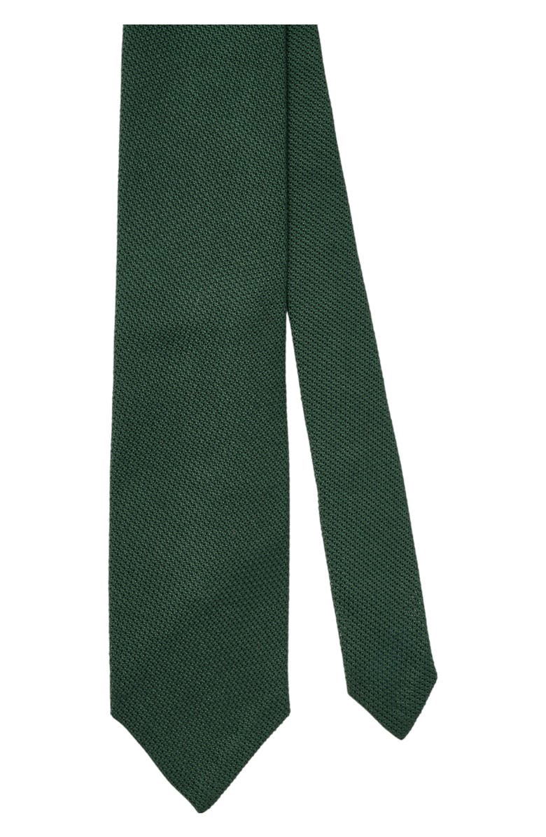 Robert Talbott Duvall Solid Grenadine Silk Necktie, Main, color, Green