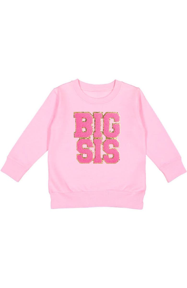 Sweet Wink Big Sis Patch Sweatshirt, Main, color, 