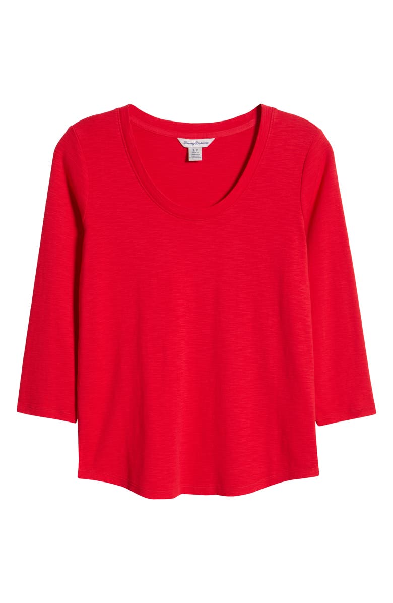 Tommy Bahama Ashby Isles Scoop Neck Cotton T-Shirt, Alternate, color, Tango Red