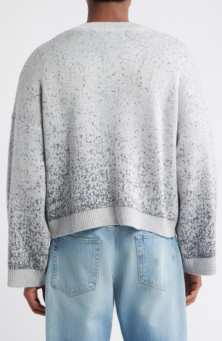 JUNGLES Gradient Boxy V-Neck Sweater, Alternate, color, Grey