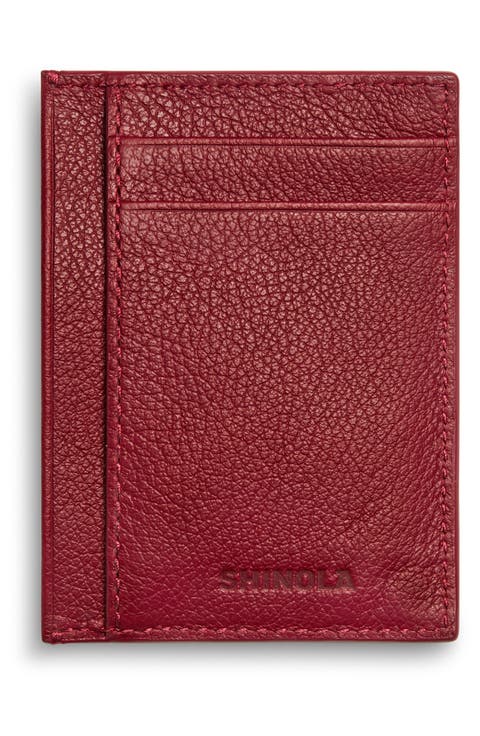 Canfield Essential ID Pebble Leather Card Holder