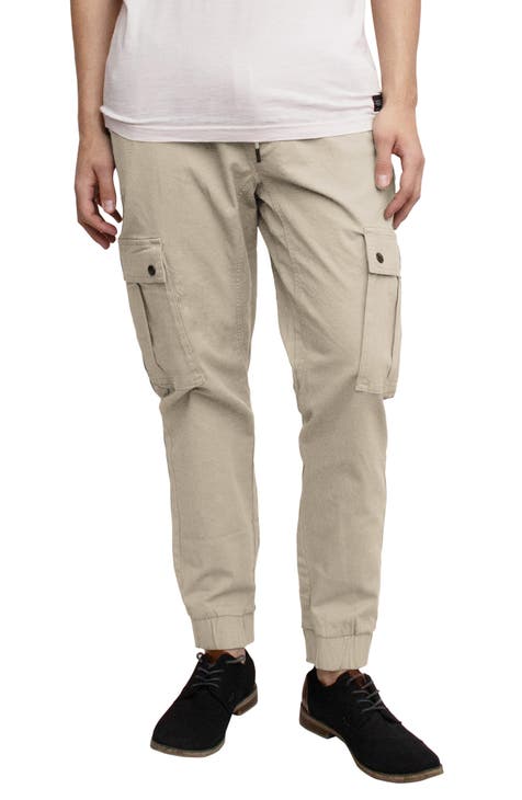 Stretch Twill Cargo Pull-On Pants