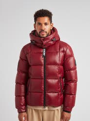 JACK1T EZ Boxed Hooded Racer Puffer Jacket