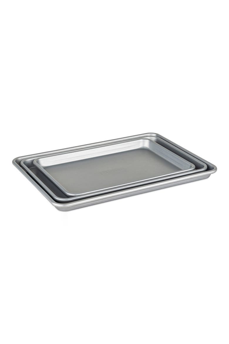 3-Piece Nonstick Aluminized Steel Baking Sheet Set, Alternate, color, NO COLOR