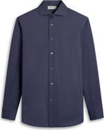 Bugatchi Devon OoohCotton® Geo Print Button-Up Shirt