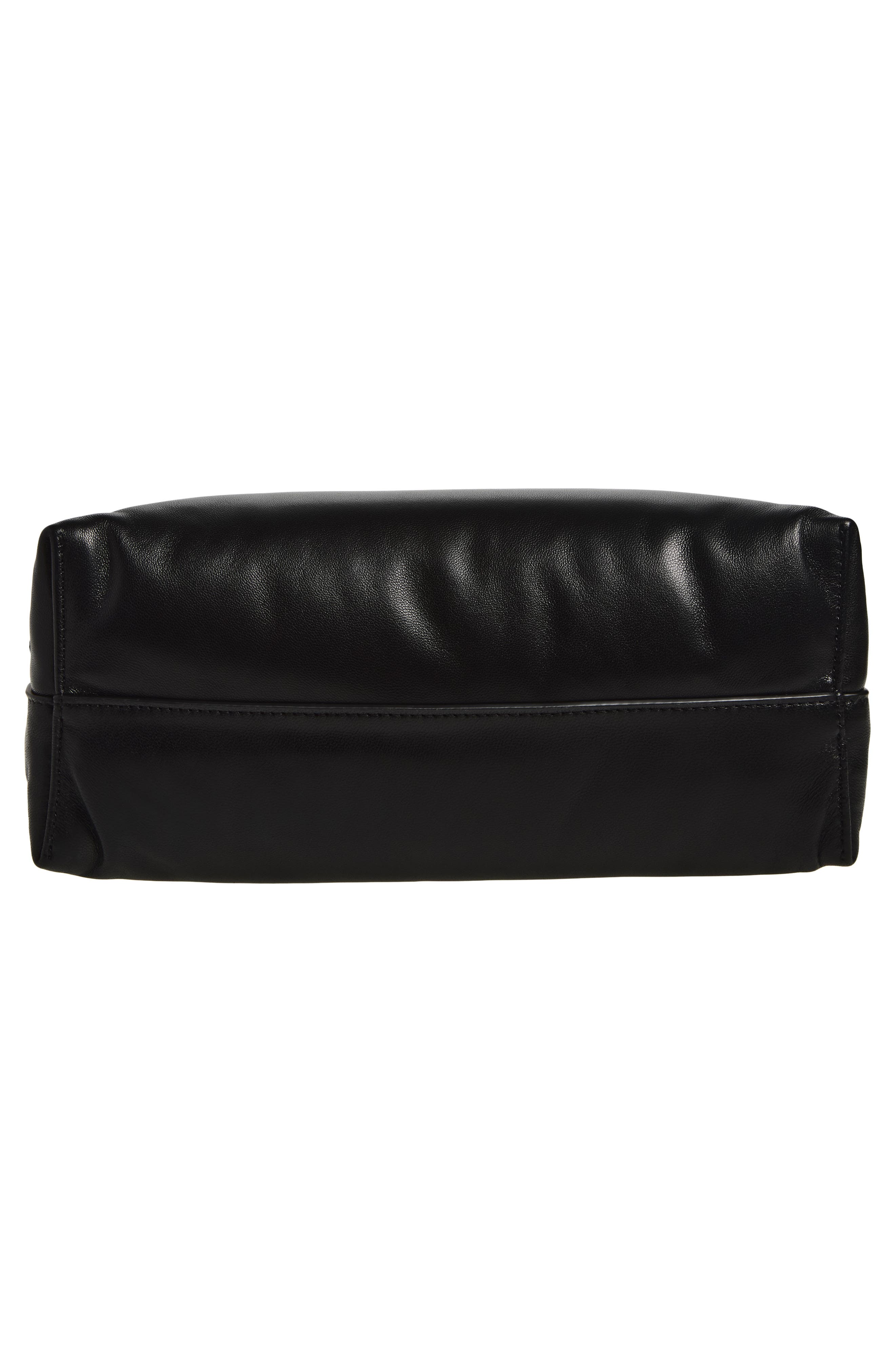 Antigona Bomber Leather Pouch, Alternate, color, BLACK