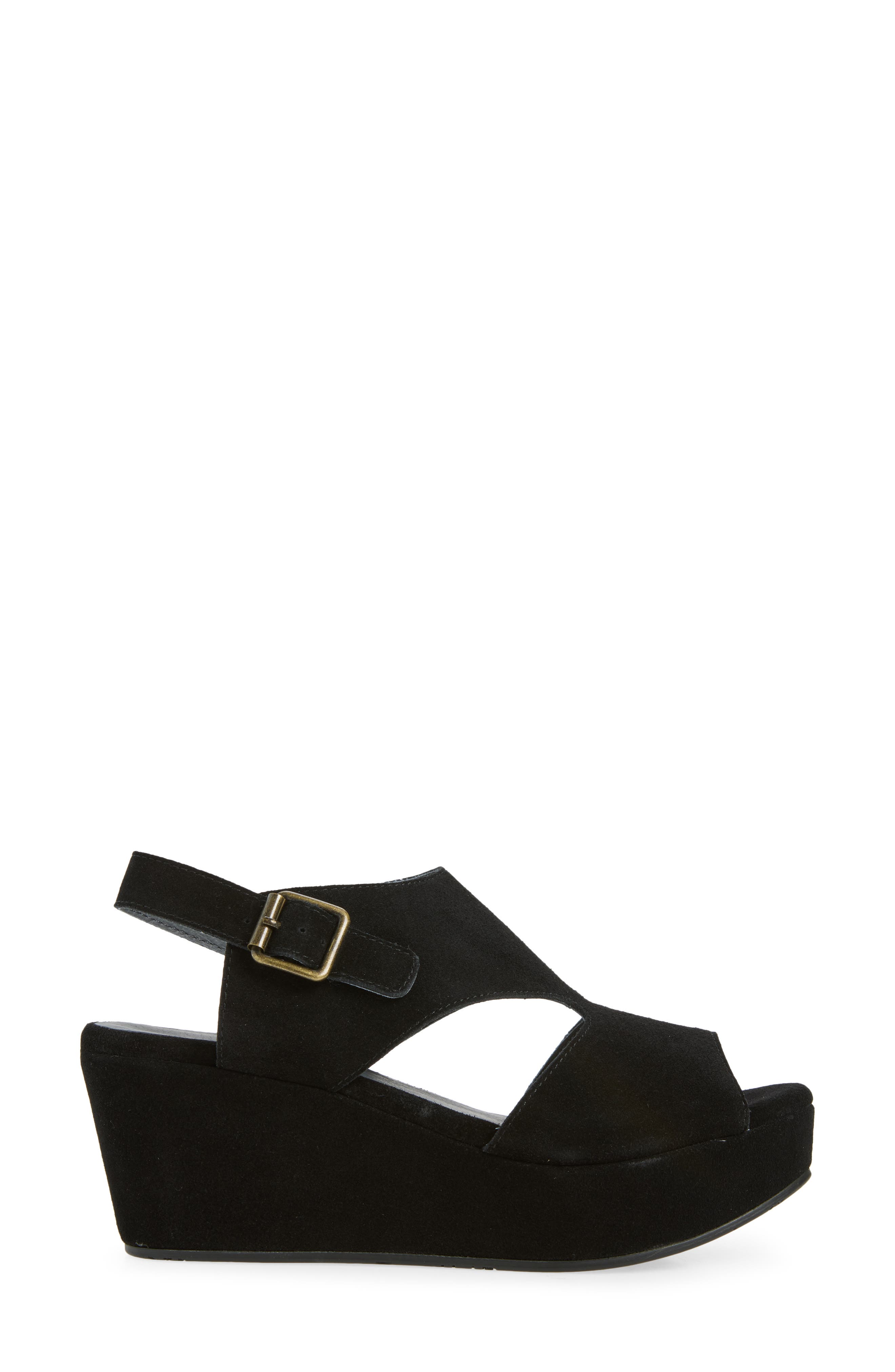 Chocolat Blu Werner Leather Wedge Sandal (Women) | Nordstrom