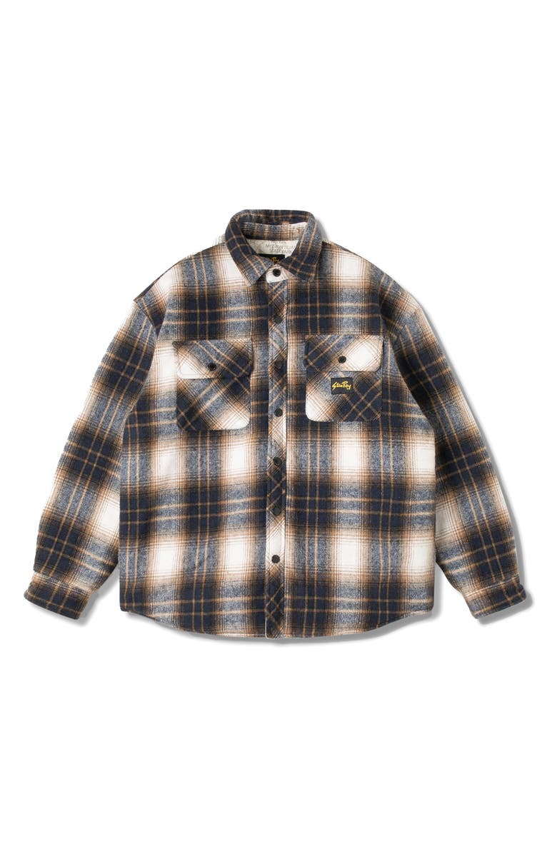 STAN RAY Plaid Cotton Overshirt, Alternate, color,
