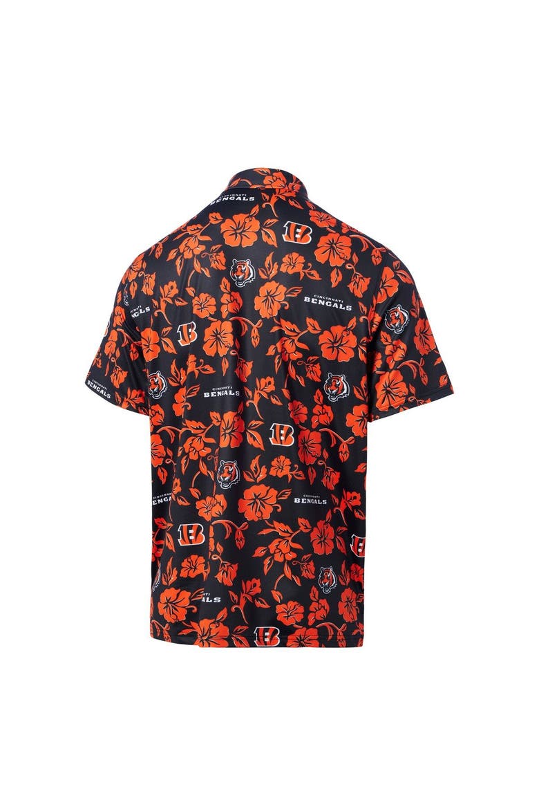 Men's Reyn Spooner Black Cincinnati Bengals Pua Performance Polo, Alternate, color, Black
