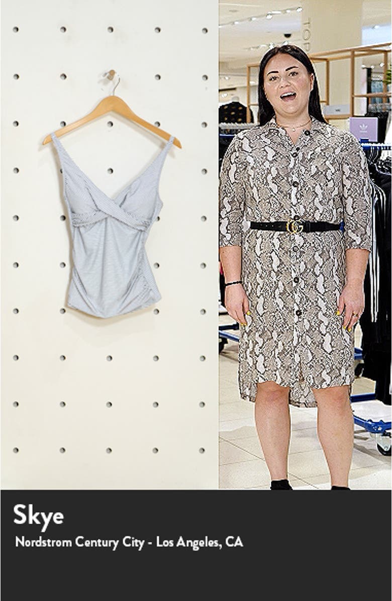 Cross Front Tankini Swim Top, sales video thumbnail