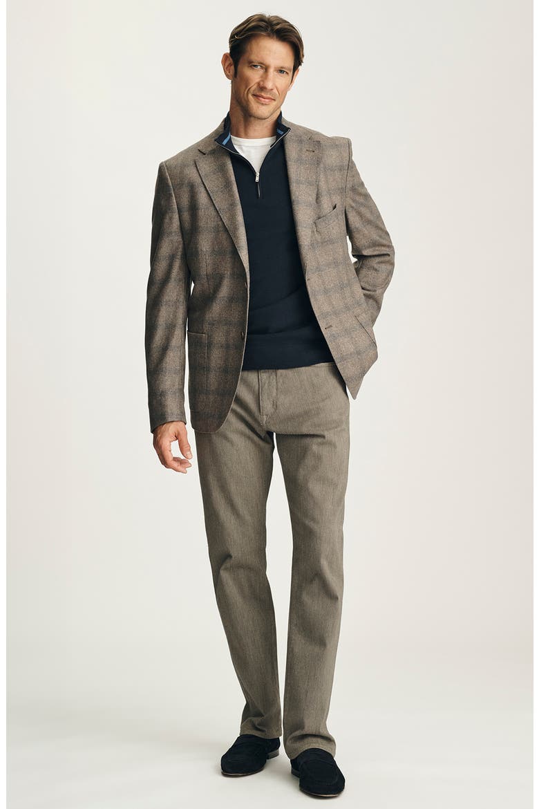 Matteo Checked Wool Blend Sport Coat, Alternate, color, LIGHT BROWN