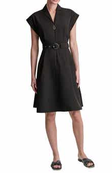 DKNY Belted A-Line Shirtdress