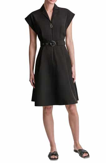 Belted A-Line Shirtdress
