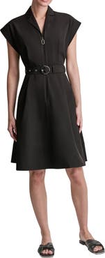 DKNY Belted A-Line Shirtdress