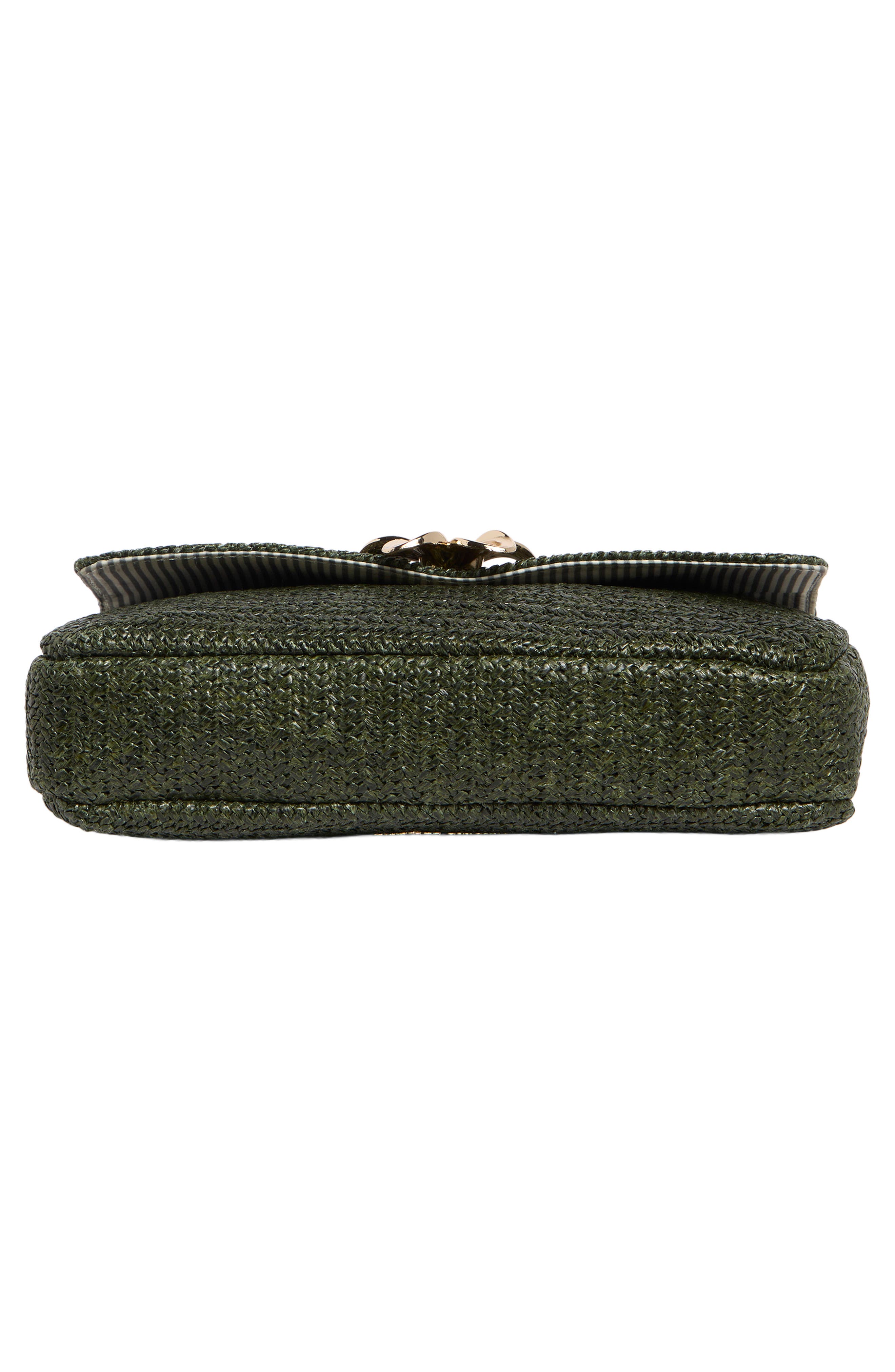 Nanette Lepore Woven Shoulder Bag, Alternate, color, Clover Straw / Clover