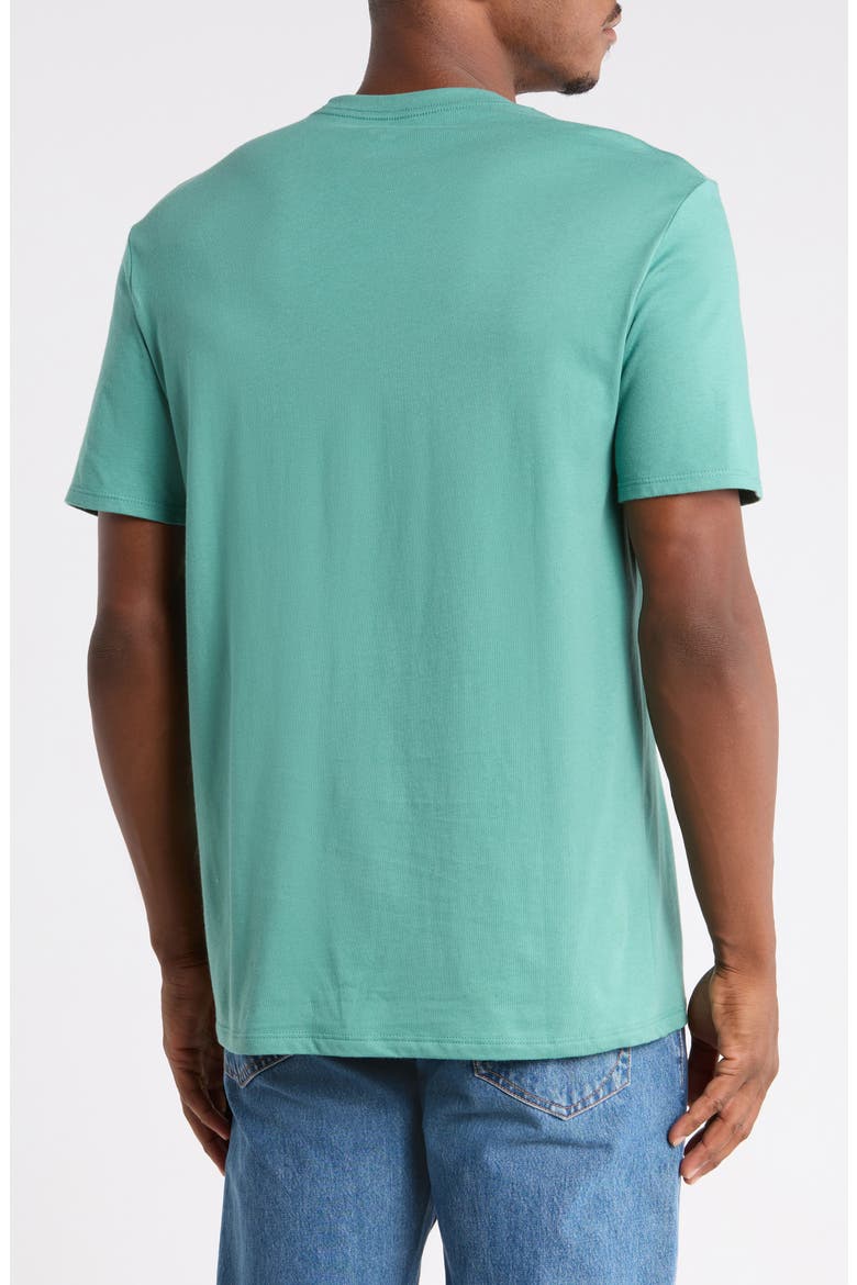 Flock Logo Graphic T-Shirt, Alternate, color, DEEP SEA