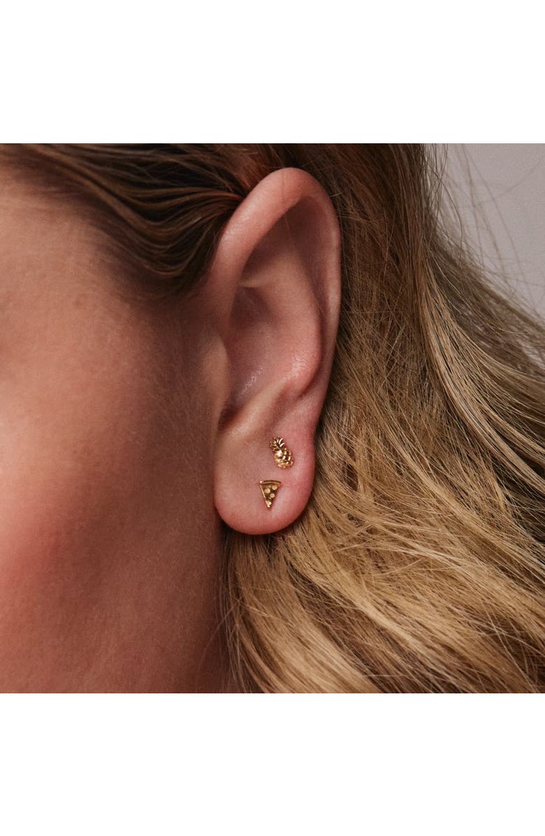 Whit Jewelry 14K Yellow Gold Pizza Stud, Alternate, color, Gold - Butterfly Back