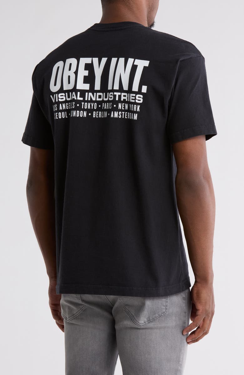 Obey Visual Industries Short Sleeve Graphic T-shirt, Alternate, color,