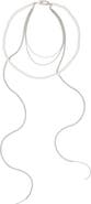 AllSaints Imitation Pearl Mixed Chain Multi Strand Necklace