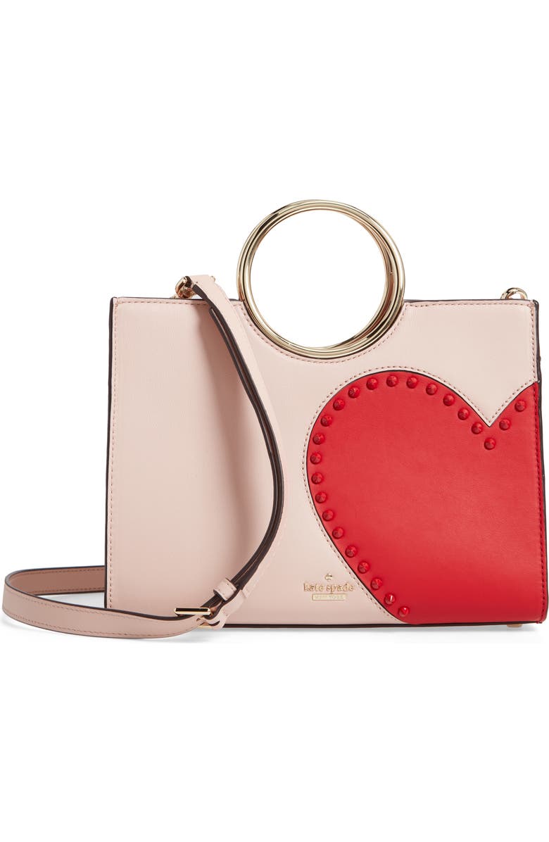 Kate Spade New York heart it - sam leather satchel, Main, color,