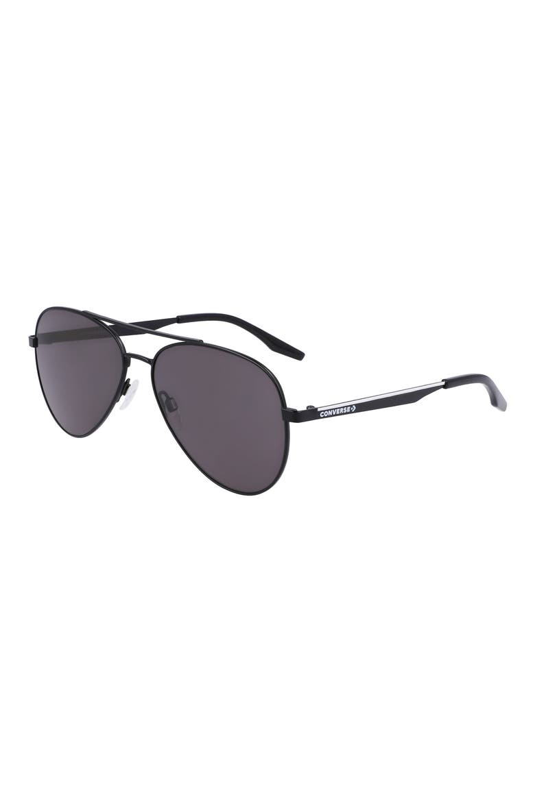 Elevate 58mm Aviator Sunglasses, Alternate, color, MATTE BLACK