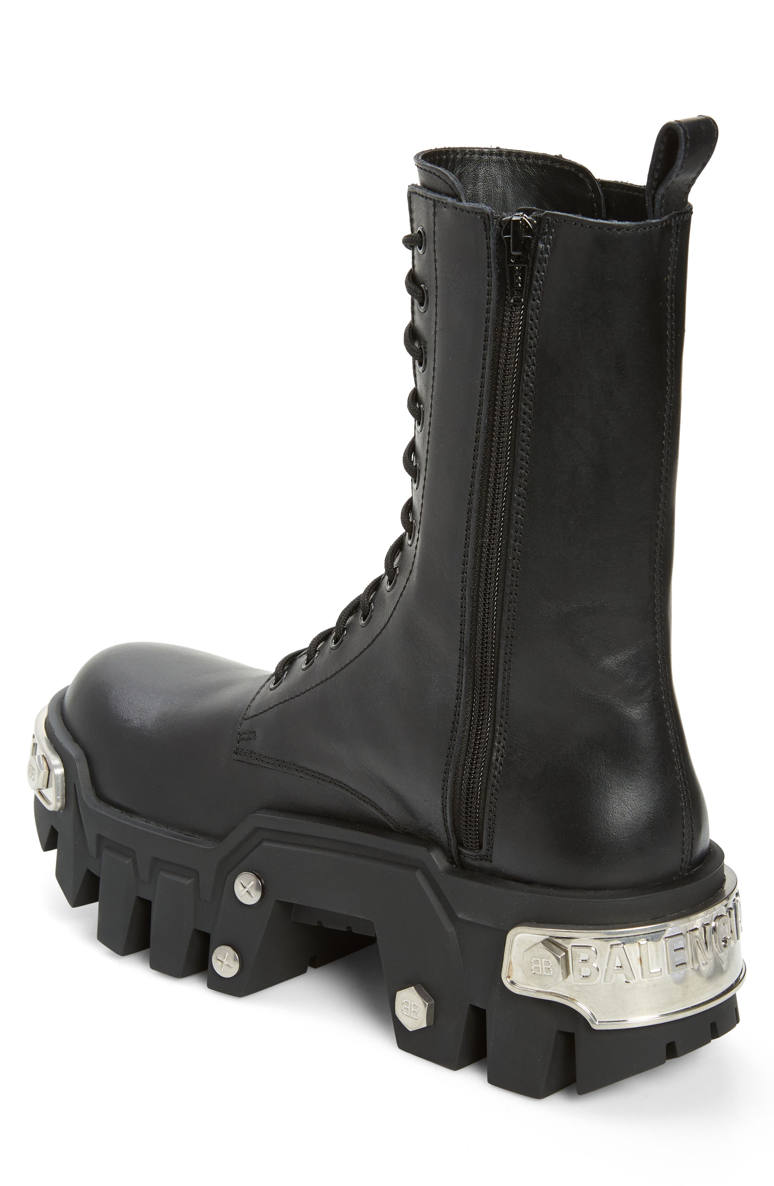 Balenciaga Bulldozer Lace-Up Boot, Alternate, color, 