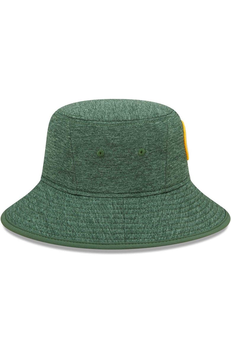 New Era Men's New Era Heather Green Green Bay Packers Bucket Hat, Alternate, color, Green