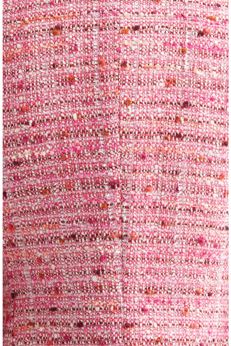 Provence Tweed Jacket, Alternate, color, PEONY / DEEP CORAL MULTI
