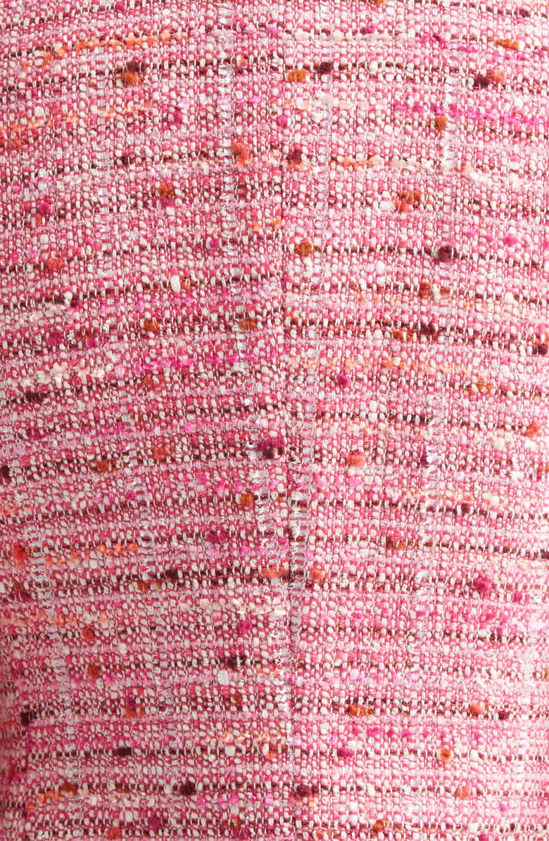 ST. JOHN Provence Tweed Jacket, Alternate, color, Peony / Deep Coral Multi