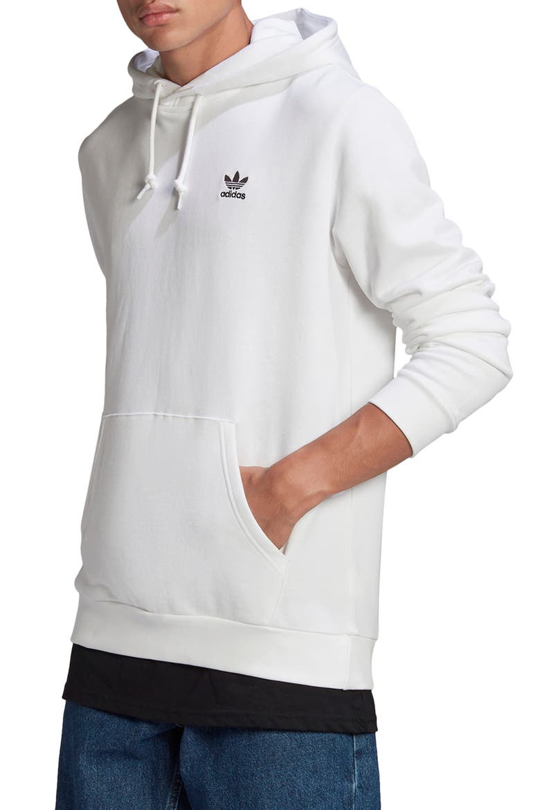 Essential Pullover Hoodie, Main, color, WHITE/ BLACK