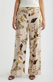 Tahari ASL Print Wide Leg Pants