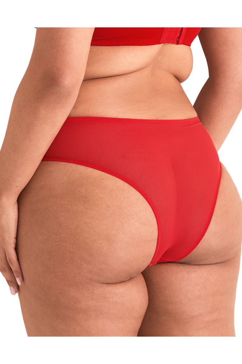 Bisou Cheeky Panties, Alternate, color, Dark red