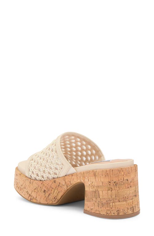 STEVE MADDEN STEVE MADDEN CORAH LATTICED PLATFORM SANDAL 