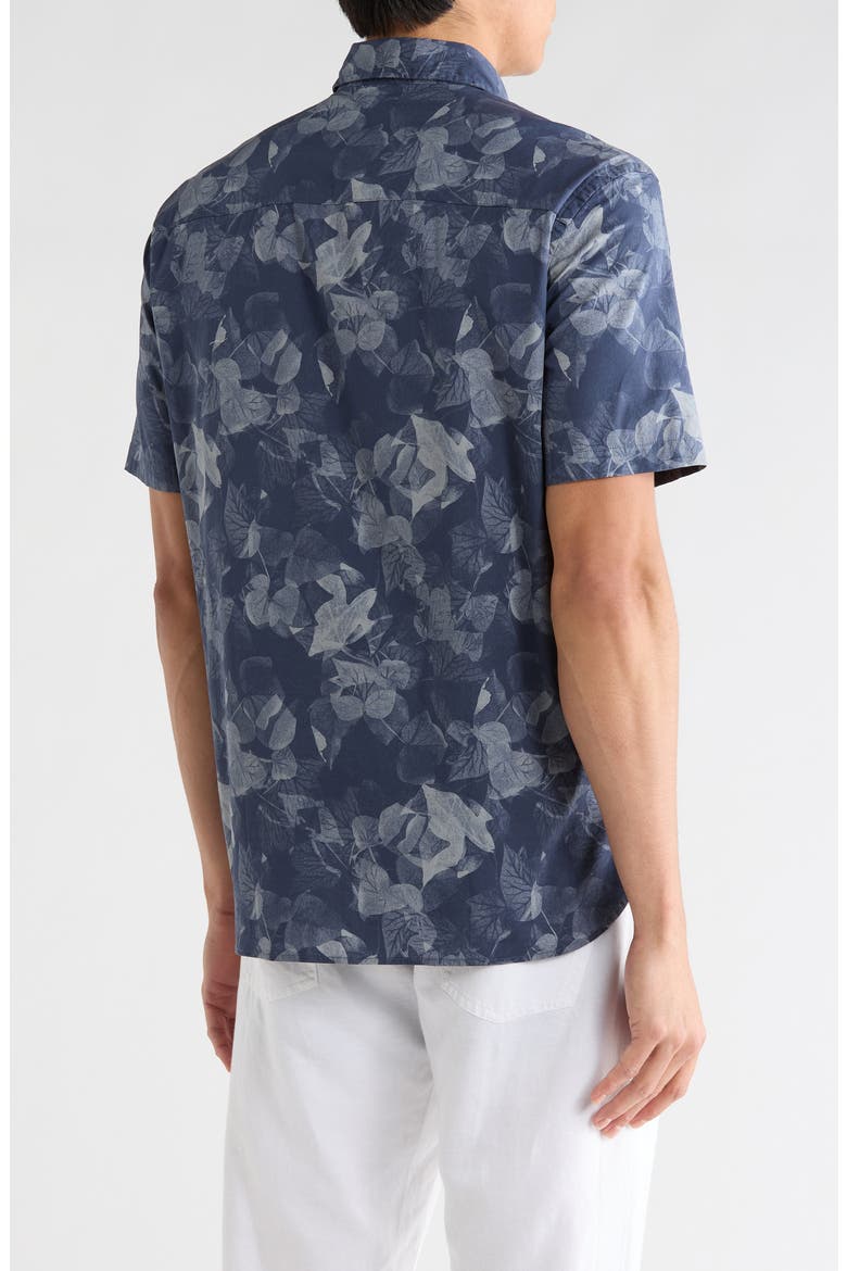 Crossfield Short Sleeve Button-Up Shirt, Alternate, color, DARK CASPIAN