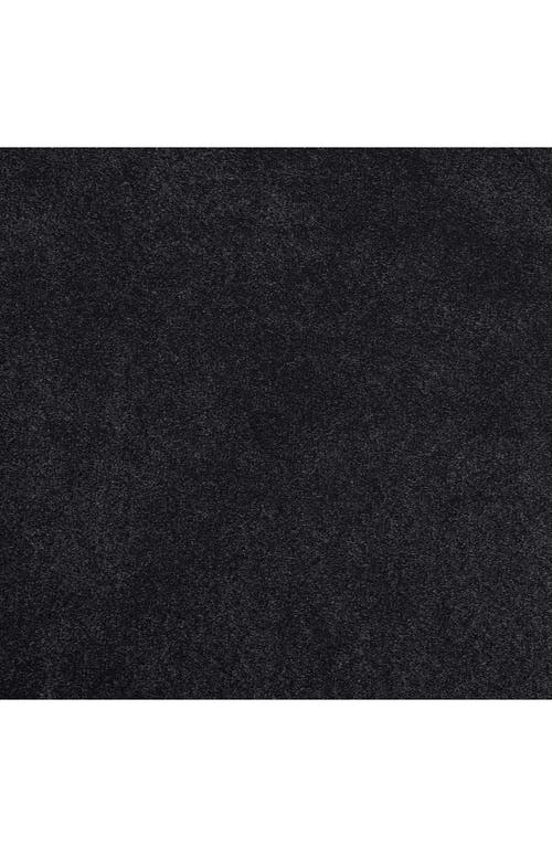 City Scene Fur Like Solid Fur Like Reversible Throw Blanket In Black