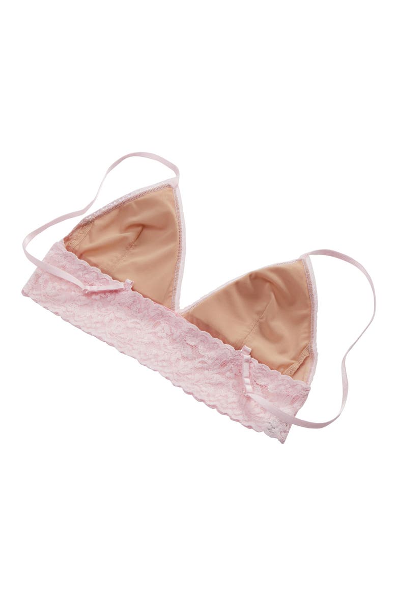 Signature Lace Padded Bralette, Alternate, color, BLISS PINK