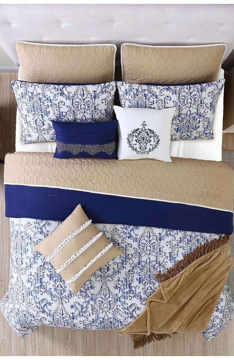 Modern Threads Queen Paragon Comforter/Coverlet Set - Multi, Alternate, color,