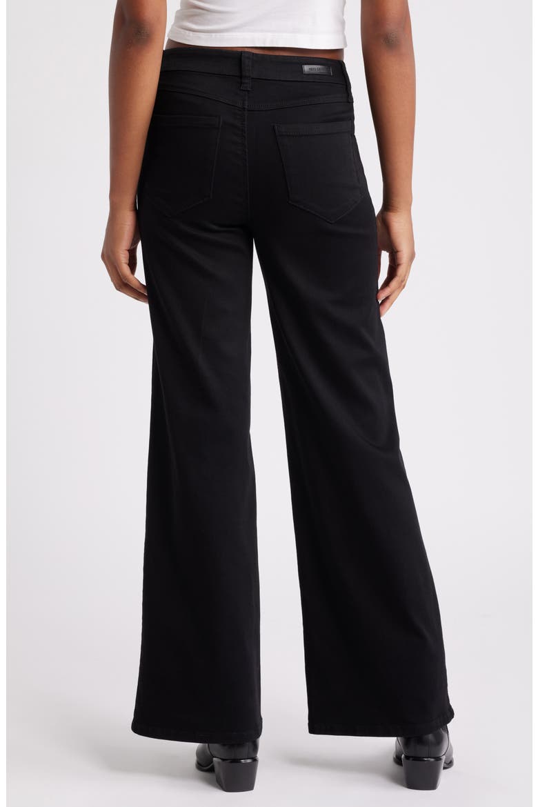 Better Butter High Waist Wide Leg Jeans, Alternate, color, BLACK