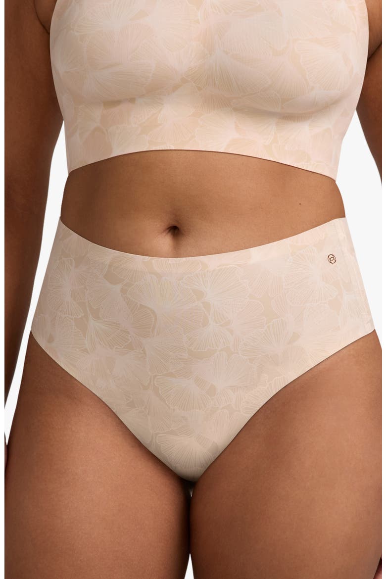High Waist Thong, Main, color, CHAMPAGNE GINGKO