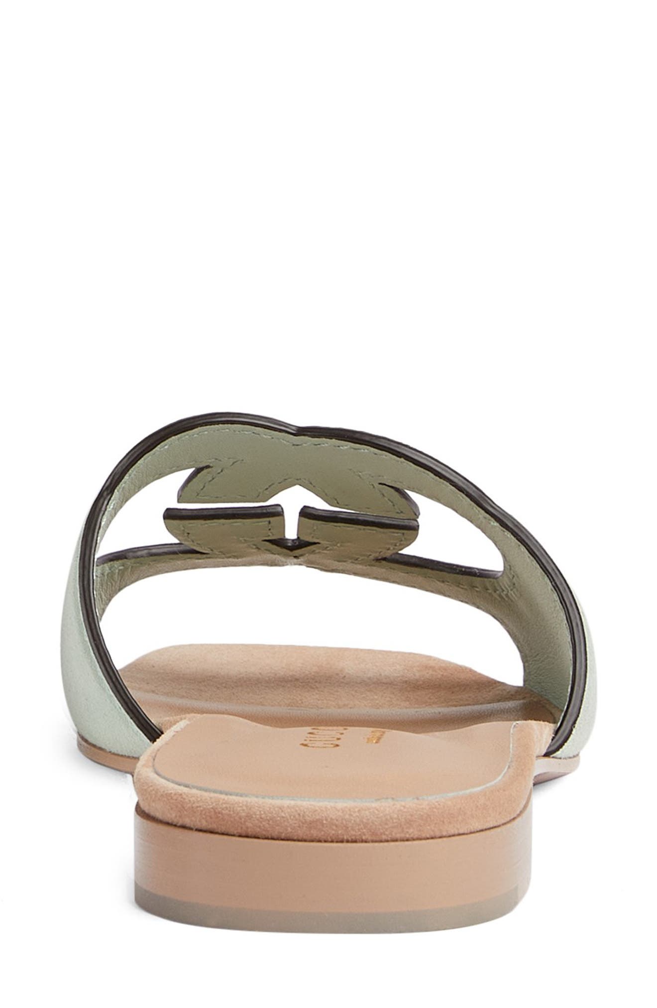 Gucci Interlocking-G Cutout Slide Sandal, Alternate, color, 
