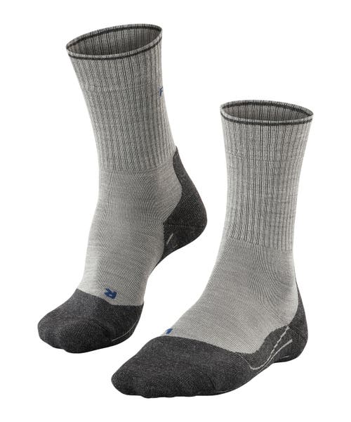 Falke Tk2 Explore Wool Silk Hiking Socks In Gray