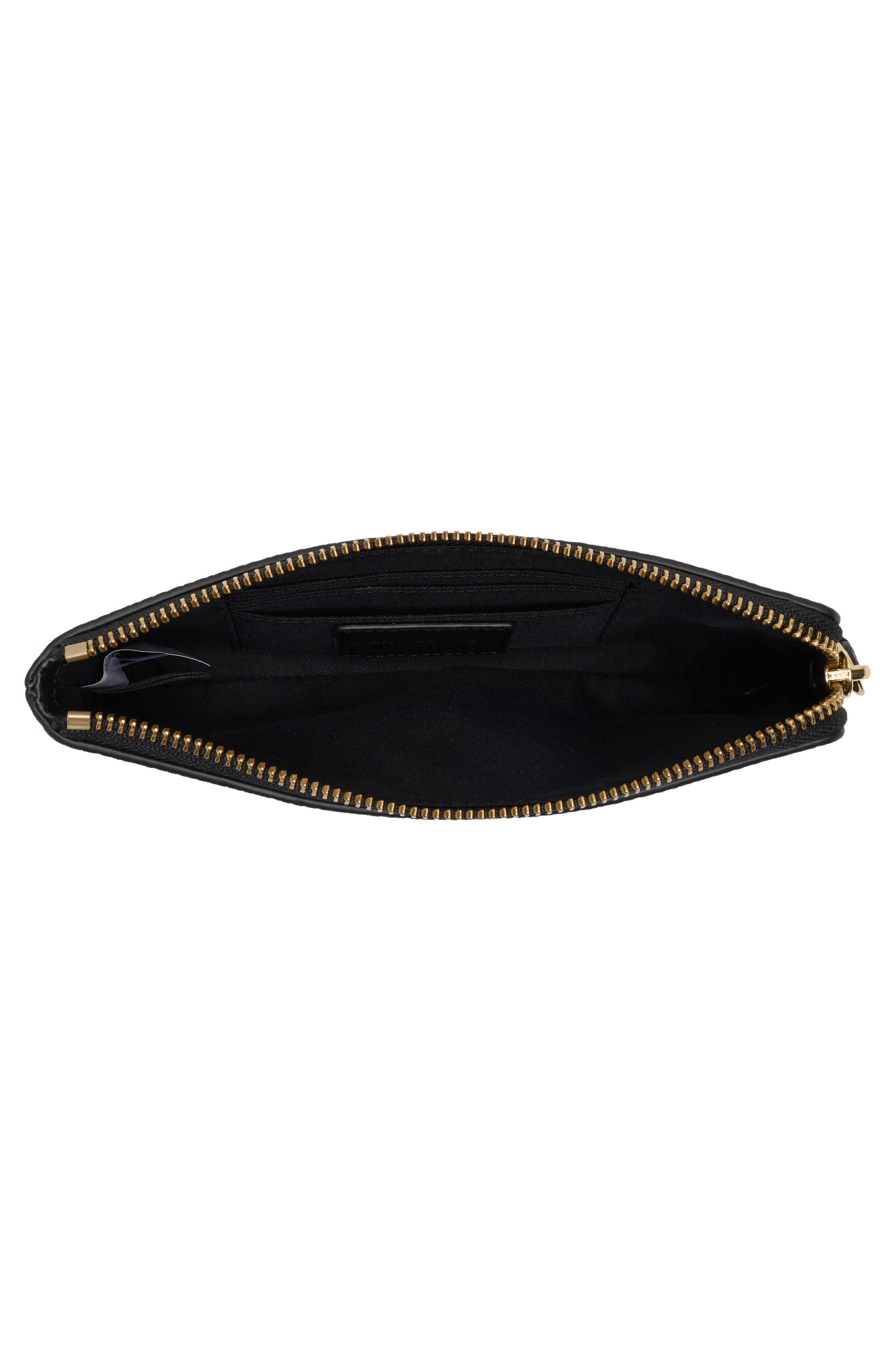 The Leather Wristlet Pouch, Alternate, color, BLACK MULTI