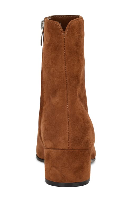 Nine West Maribu Pointed Toe Bootie In Brown