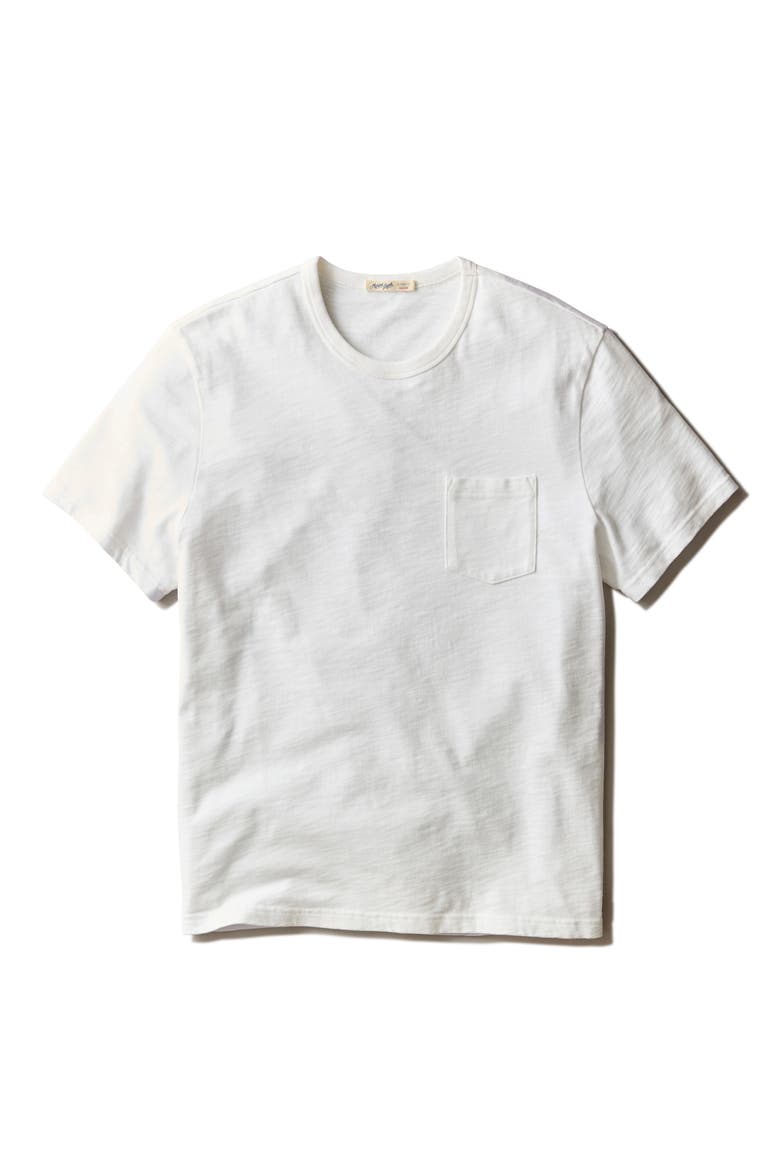 Luxe Slub Pocket T-Shirt, Alternate, color, WHITE
