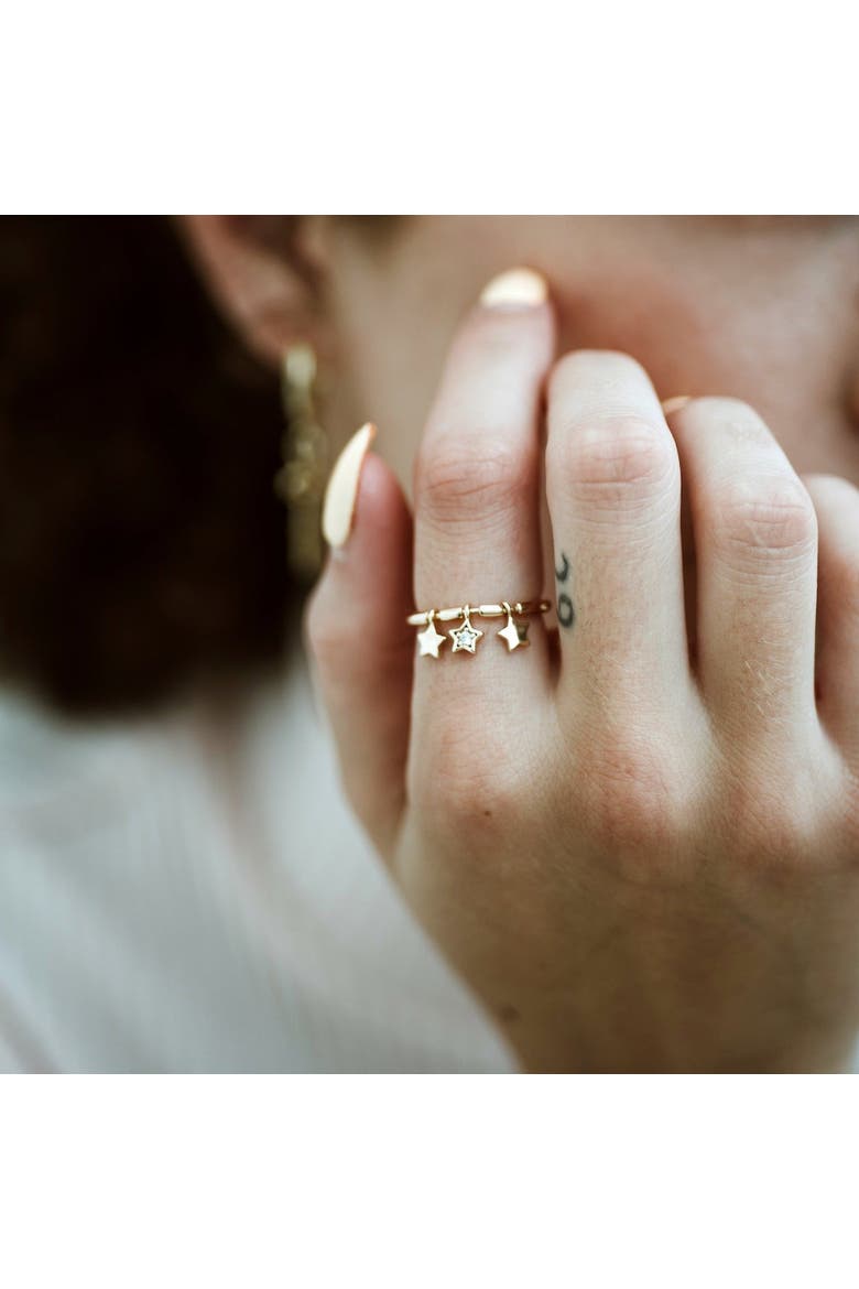 The Astor Starlight Charm Ring, Alternate, color, Gold